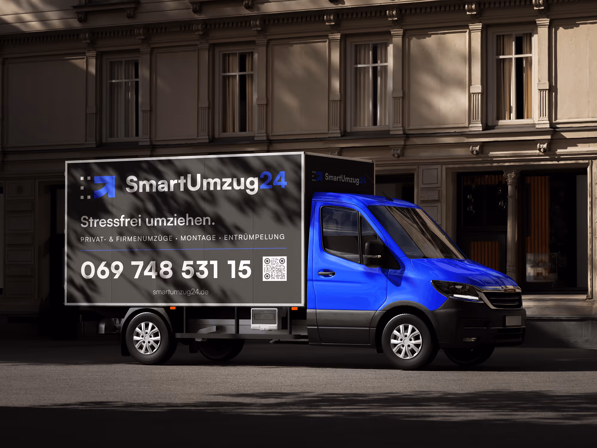 Fahrzeugbeschriftung und Branding für SmartUmzug24